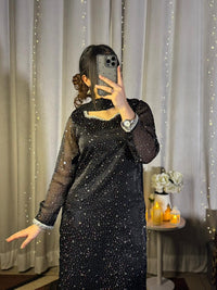 Channel Celebrity Glamour – Mahira Khan Inspired Black Beaded Set