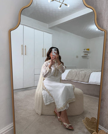 creamy white lace garment