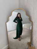 Green farshi shalwar with shirt qameez