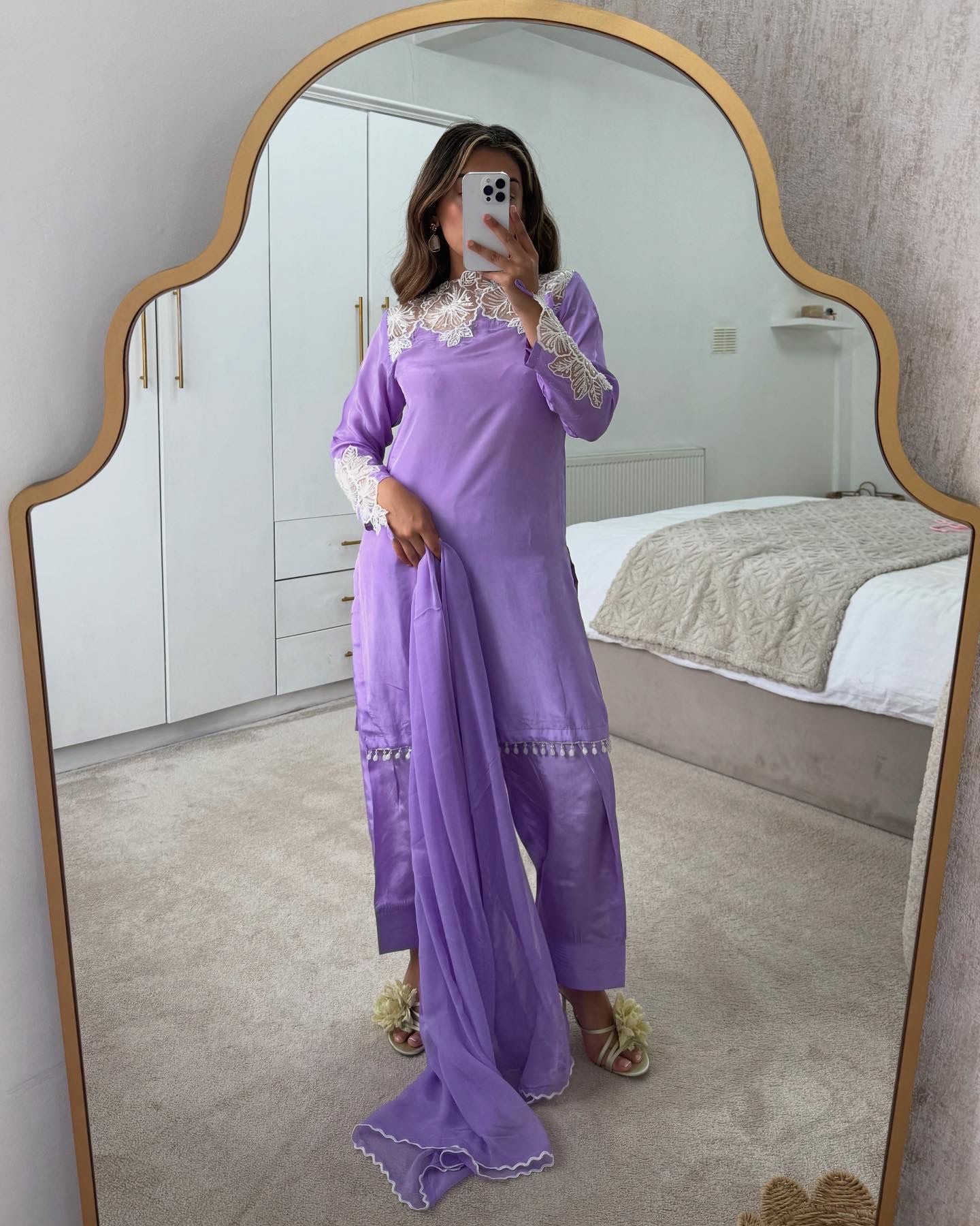 lilac farshi shalwar