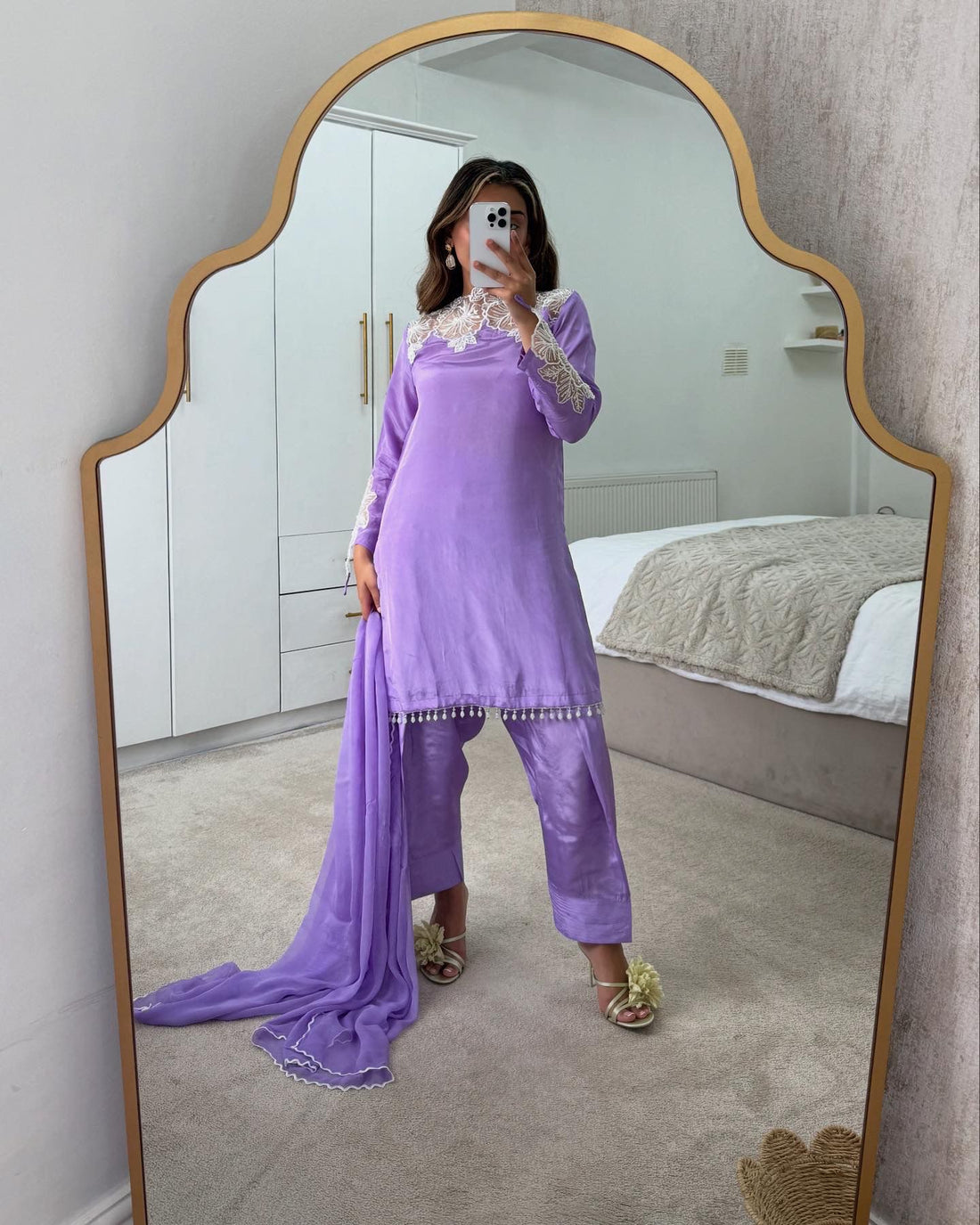 lilac farshi shalwar