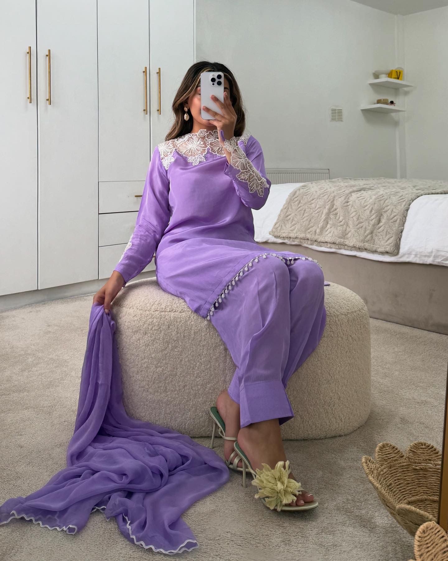 lilac farshi shalwar