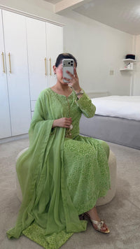 Luxury Pistachio Green 3-Piece Palachi Suit