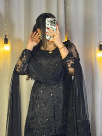 Net Sharara Suit