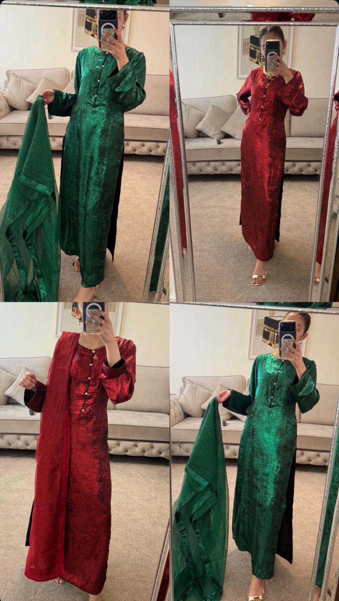 Sheesha Silk Shimmer 3-Piece Suit