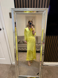 Lemon Luxe Embroidered Silk 3-Piece Suit