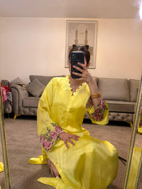 Lemon Luxe Embroidered Silk 3-Piece Suit