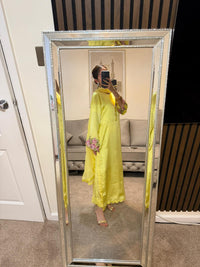 Lemon Luxe Embroidered Silk 3-Piece Suit
