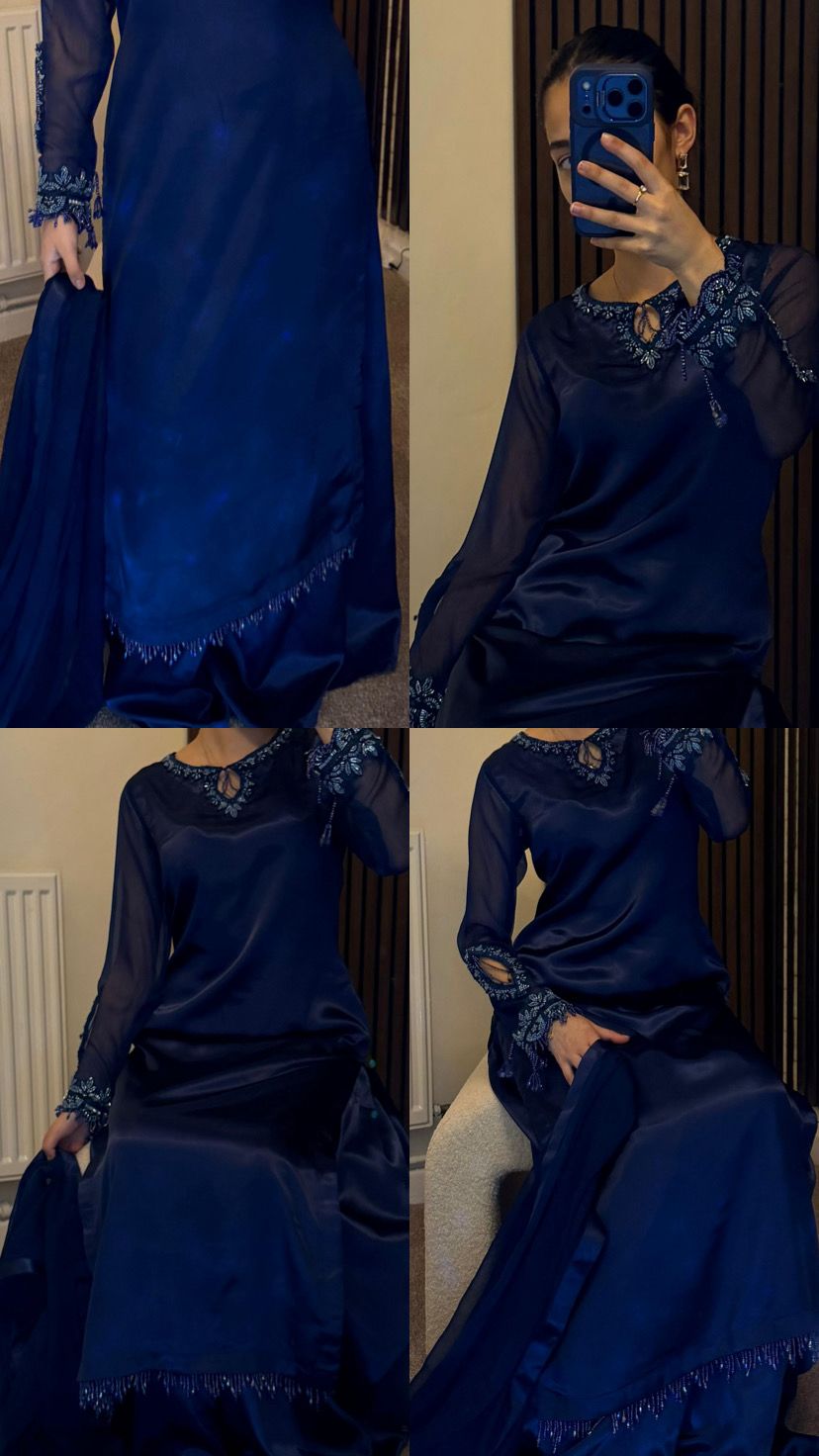 Aria Premium Silk Suit with Hand Embroidery