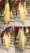 Noor Customized Hand-Embroidered 3-Piece Silk Ensemble