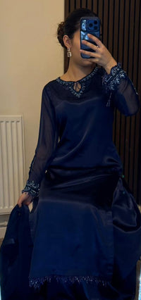 Aria Premium Silk Suit with Hand Embroidery