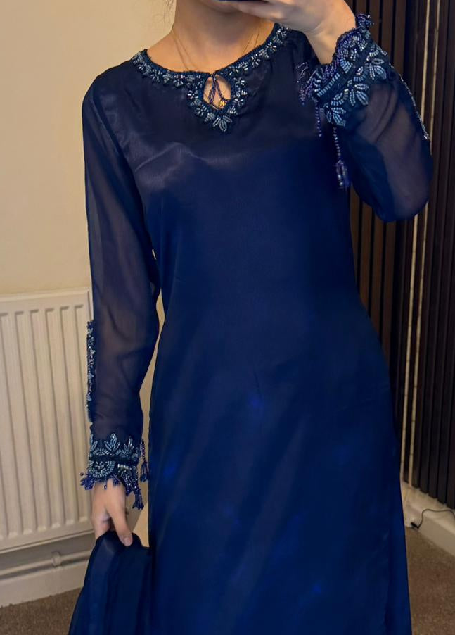 Aria Premium Silk Suit with Hand Embroidery