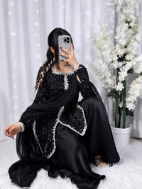 Channel Celebrity Glamour – Mahira Khan Inspired Black Beaded Set