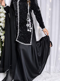 Channel Celebrity Glamour – Mahira Khan Inspired Black Beaded Set